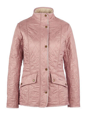 NEW, BARBOUR Women's CAVALRY POLARQUILT - GARDENIA in Pink Sz 6 #SJ2670